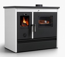 Poêle avec compartiment de cuisson et plaque de cuisson poêle à bois 11 kW...