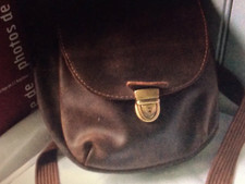 Sac bandoulière vintage cuir huile Gerard Henon (  GO/G/V/D)