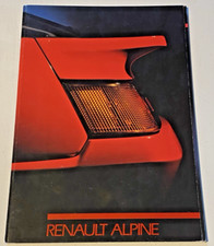 Belle Brochure de vente RENAULT ALPINE V6 GT, V6 Turbo - 1987 - Bel Etat.