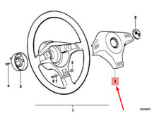 BMW 3 E36 Coussin de klaxon de volant 32331158880 1158880 NOUVEAU ORIGINE
