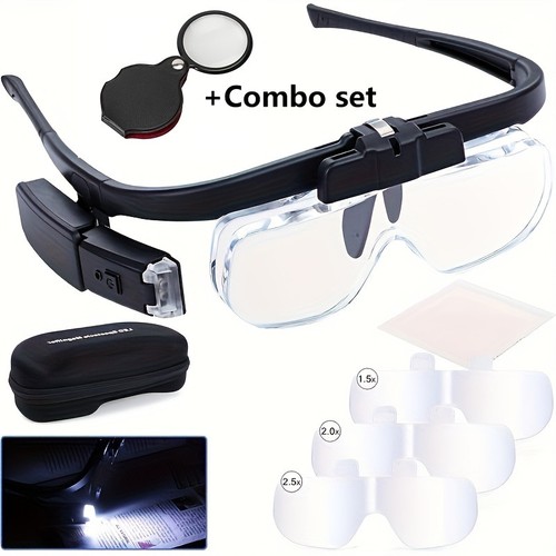 Lunette loupe led tête - lunette,
