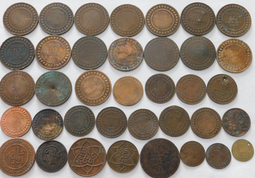 Lot piece tunisie monnaie - lot,