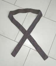 Ceinture à nouer marron et violette  longueur 128 cm 100 % coton