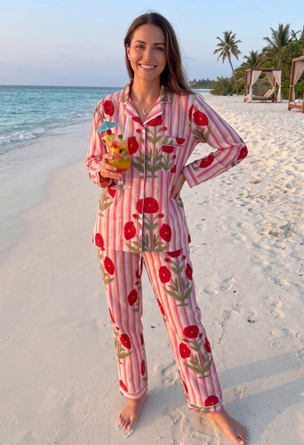Ensemble pyjama floral en - de,