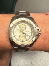 Seiko Mens Quartz Silver Tone
