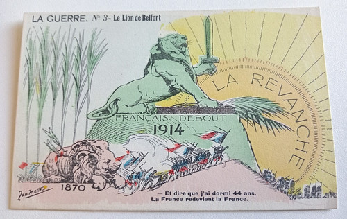 Cpa guerre le lion - guerre, de
