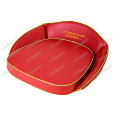 COUSSIN DE SIÈGE TRACTEUR PORSCHE - ROUGE & DORE - BRODE