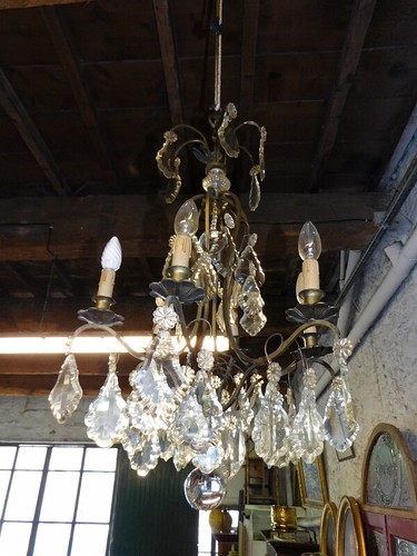 Lustre pampilles laiton 6 - et,