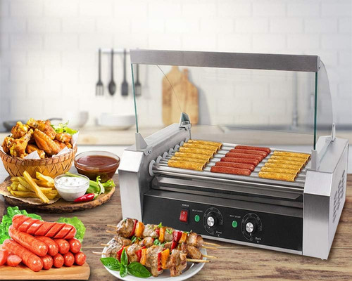 Hot dog roller machine - machine, with