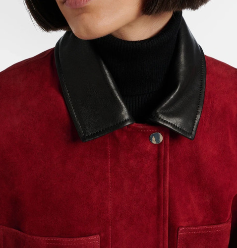 Veste fête cuir suédé - de,