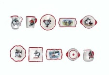 Série complète de 10 fèves Vaisselle de Bécassine 2014