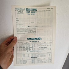 SCALEXTRIC   anciens BON DE COMMANDE 1970 pour  professionnel