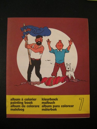 Tintin album colorier 7 - tintin,