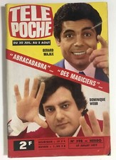 ►TELE POCHE n°598 - 1977 - GERARD MAJAX - DOMINIQUE WEBB - ABRACADABRA MAGICIENS