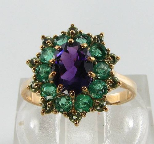 Bague grappe 9ct avec - bague, de