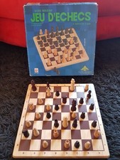 JEU D'ÉCHECS EN BOIS MASSIF PINTOY STRATÉGIE RÉFLEXION 