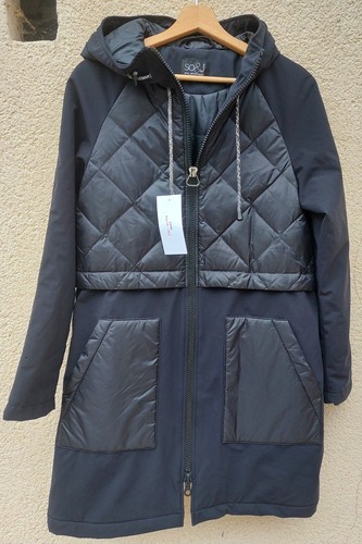 Parka femme longue noire