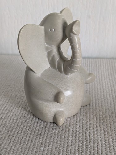 Statuette éléphant pierre - éléphant, en