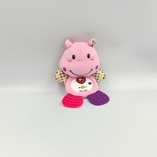 Doudou hippopotame rose