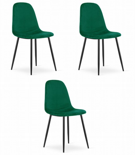 Fauteuil como velours - velours, vert