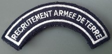 Banane RECRUTEMENT ARMEE DE TERRE (attaches) Titre de Bras Uniforme title tissu
