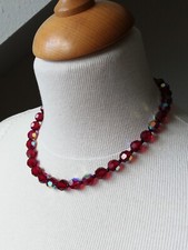 Collier rouge ancien perle de