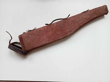 Etui dit « étui à jambon » toile et cuir, BE, 80 cm.