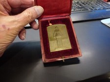 médaille Comptoir Francais de l'Azote,Caillet,Epernay,bronze,écrin cuir/bois