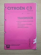 (348B) Manuel d'atelier CITROEN C3 - Transmission boite vitesses Automatique AL4