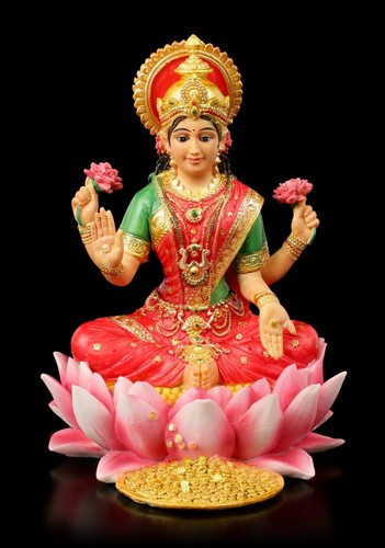 Lakshmi figurine sur - lakshmi, fleur