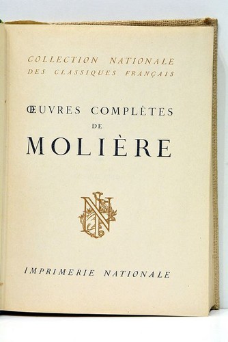 Oeuvres complètes molière - oeuvres,