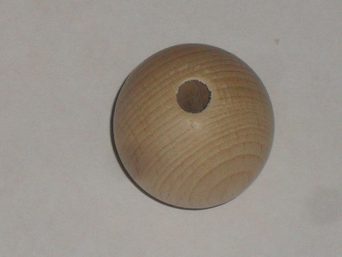 Boule bois brut hêtre - boule,