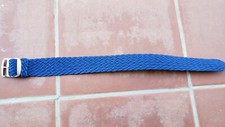 bracelet divers Perlon Double Tissage Premium Bleu Marine  20mm  neuf