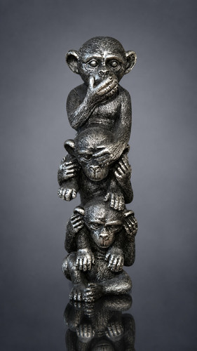 Statuette trois singes la - statuette,