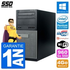 PC Tour Dell OptiPlex 790 MT Intel G630 RAM 4Go SSD 960Go Windows 10 Wifi