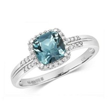 Bague blanc massif - en,