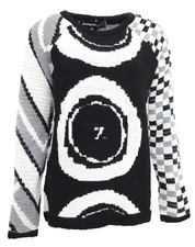Desigual by Christian Lacroix pull femme Jers Marta Negro 57 J2LA8 taille XL