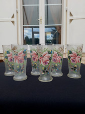 6 ANCIENS VERRES A ORANGEADE