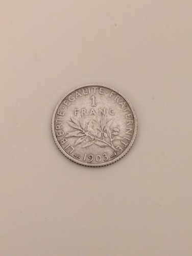 Piece franc argent 1903 - piece,