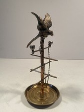 Bronze De Vienne : Perroquet Baguier Et porte Montre XIXe.