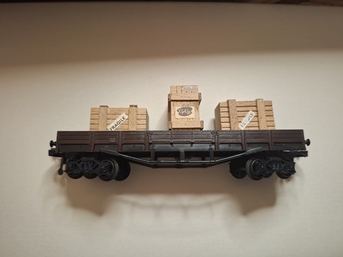 Wagon plat marchandises - marchandises, gégé
