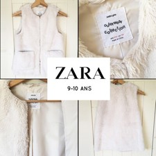 Veste fausse fourrure sans manche ZARA 9-10 ans