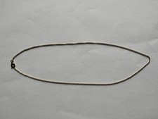 Chaîne Collier En Plaqué Or Maille fine 1.6gm lg22cm