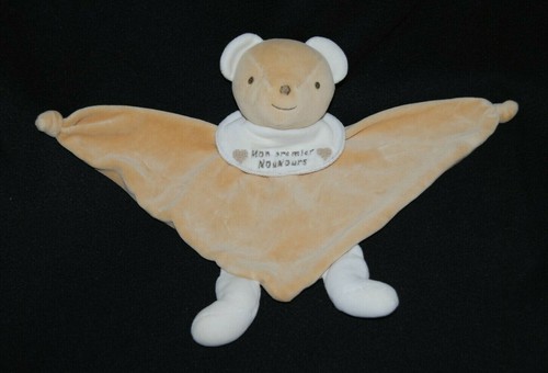 Doudou ours plat - mon, premier