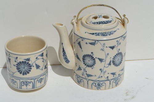 Vintage light blue and white - vintage,