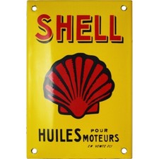 Plaque émaillée bombée 