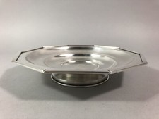 Orfèvrerie Française COUPE CENTRE DE TABLE Époque ART DÉCO Métal argenté c1930