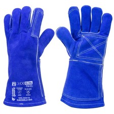 GANTS SOUDEUR T10 BLEU EN CROUTE DE VACHETTE