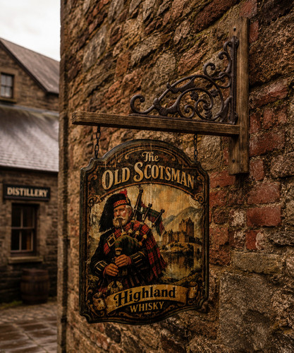 Panneau suspendu pub old - panneau,