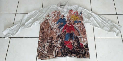 Johnny hallyday chemise - hallyday, cowboy